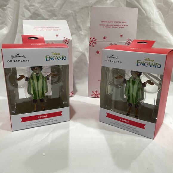 Lot of 2 Disney Encanto Bruno Hallmark Christmas Tree Ornaments in Retail Box - Picture 1 of 11